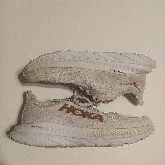 Hoka One One Women's Mach 5 Running Shoes White Copper 1127894 WCPP Size 11B - Picture 6 of 9